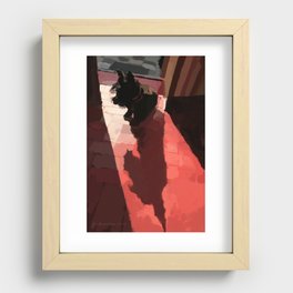 Groovy shadow Recessed Framed Print