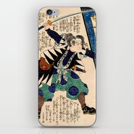 The Loyal Retainer Munefusa (Utagawa Yoshitora) iPhone Skin
