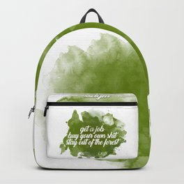 stay out of the forest Backpack