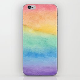 Watercolor Rainbow iPhone Skin