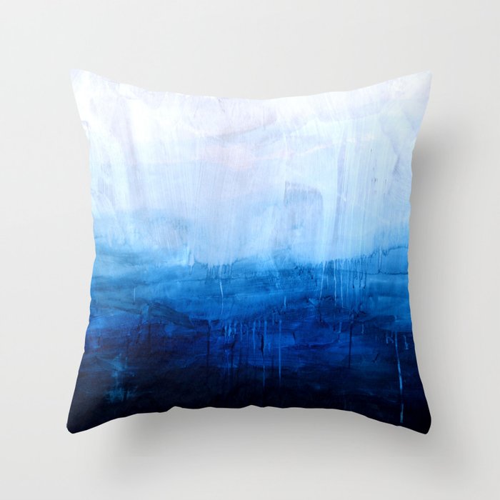 All good things are wild and free - Ocean Ombre Painting Throw Pillow ...