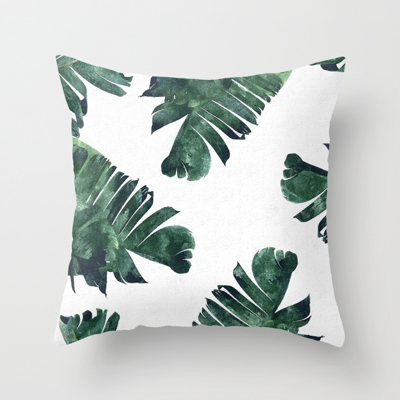 Banana Leaf Watercolor Society6 Buy Decor Throw Pillow By