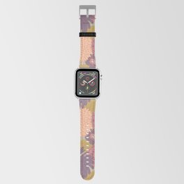 Peach Fuzz - Pantone Color of the Year Retro Floral Pattern Apple Watch Band