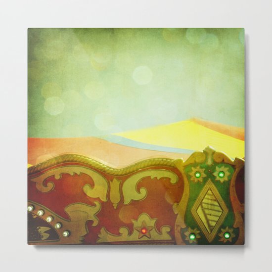Carousel Top Metal Print