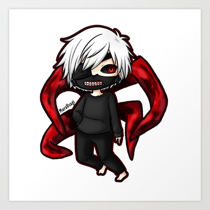 Wallpaper Tokyo Ghoul Kaneki Ghoul Art Print By Murausagi Society6 For Free