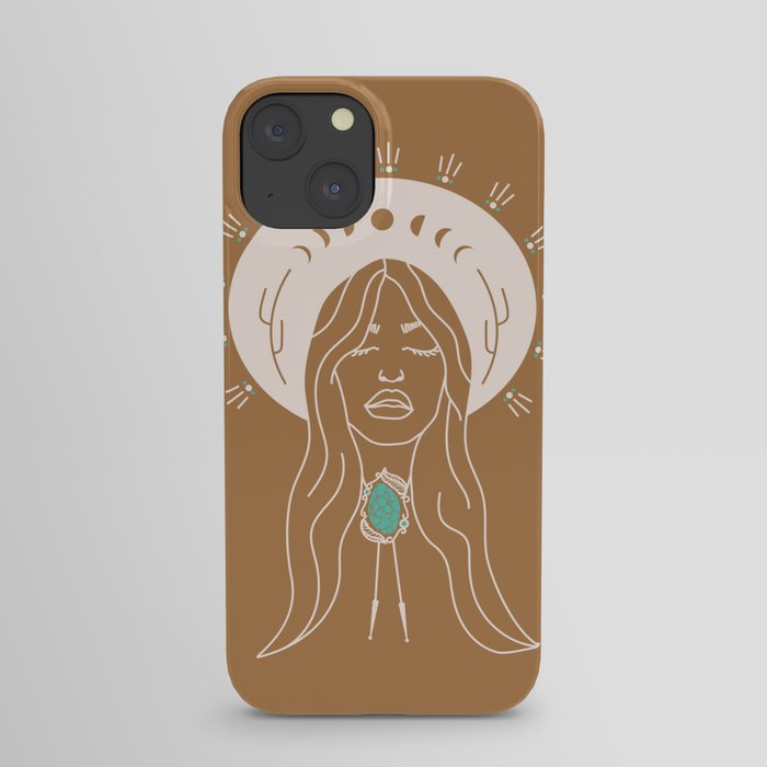 Desert Angel in Camel & Turquoise iPhone Case