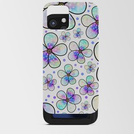 Doodle Daisy Flower Pattern 02 iPhone Card Case
