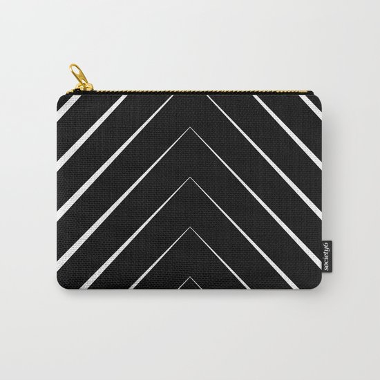 black and white Carry-All Pouch