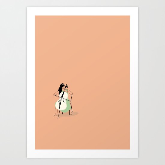 Celloist Art Print