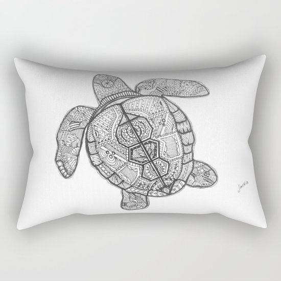 Sharpie Turtle Rectangular Pillow