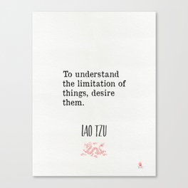 Wisdom Lao Tzu Canvas Print