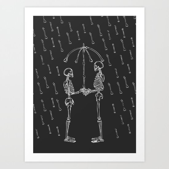 Raining Bone Art Print
