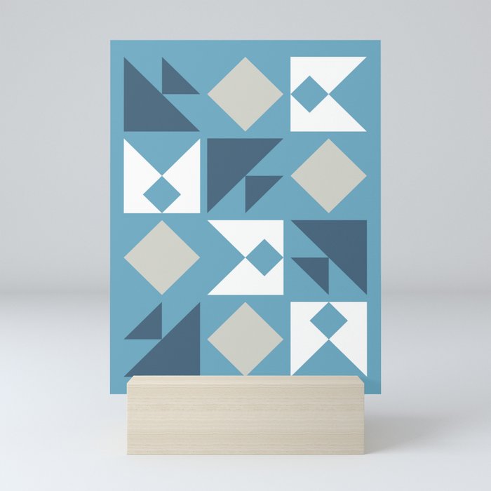Classic triangle modern composition 20 Mini Art Print