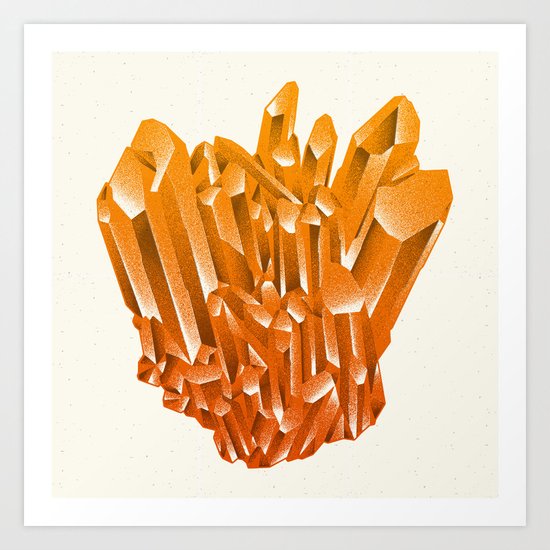 Orange Formation Art Print