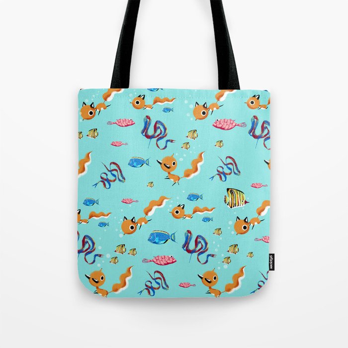 Fox Tales - A Tropical Swim Tote Bag