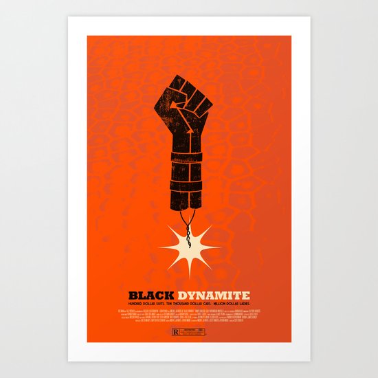 black dynamite. Art Print