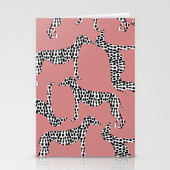 Spotted Greyhounds Stationery Cards