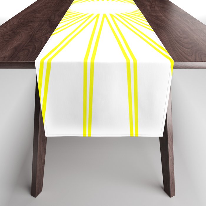 sun with white background Table Runner