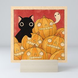 Halloween Cat 02 Mini Art Print