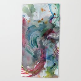 abstract candyclouds N.o 7 Beach Towel