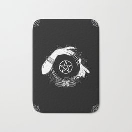 Mystic Fortune Teller Bath Mat | Graphicdesign, Pagan, Halloween, Magic, Magical, Space, Wicca, Seer, Mystical, Universe 