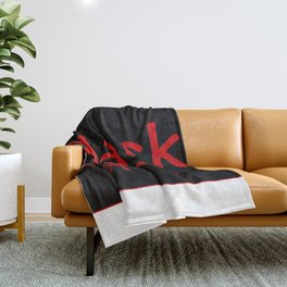 Chinese characters of Black Throw Blanket