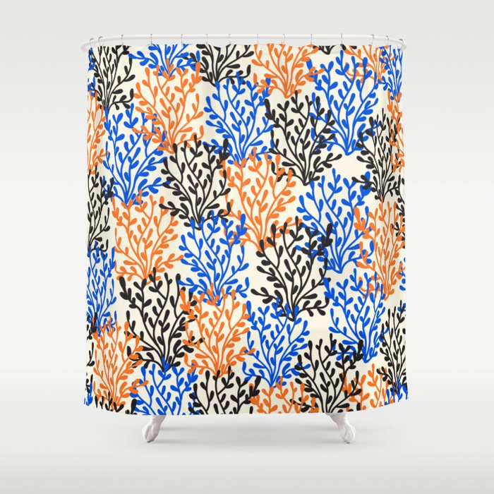 Corals Ocean Life Pattern #coralpattern Shower Curtain