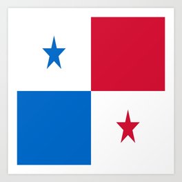 flag of panama-Panama,Panamanian,canal,spanish,San Miguelito,Tocumen,latine,central america,panameno Art Print