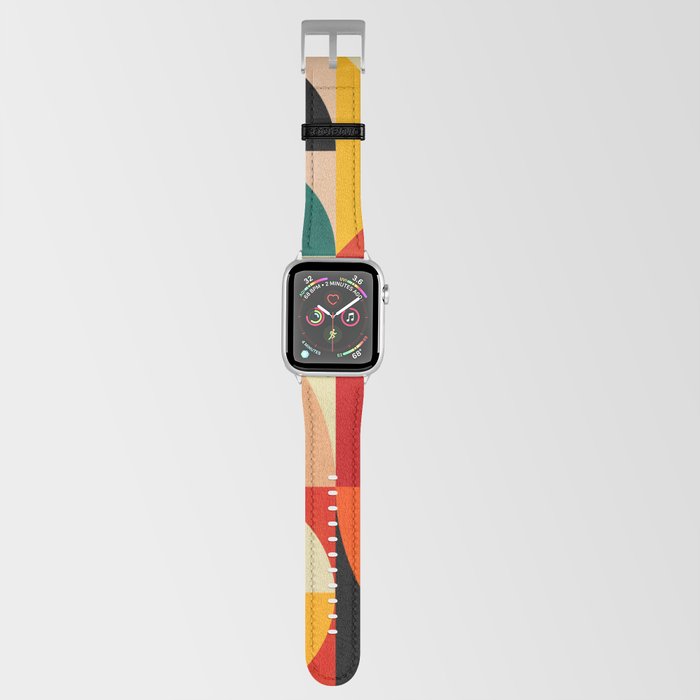 Mid Century Bauhaus Shapes 2 Apple Watch Band