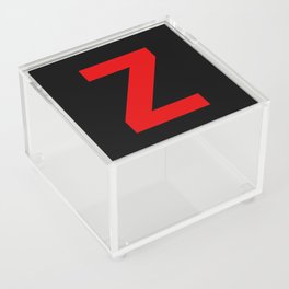 Letter Z (Red & Black) Acrylic Box