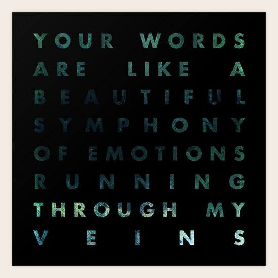Your Words Art Print