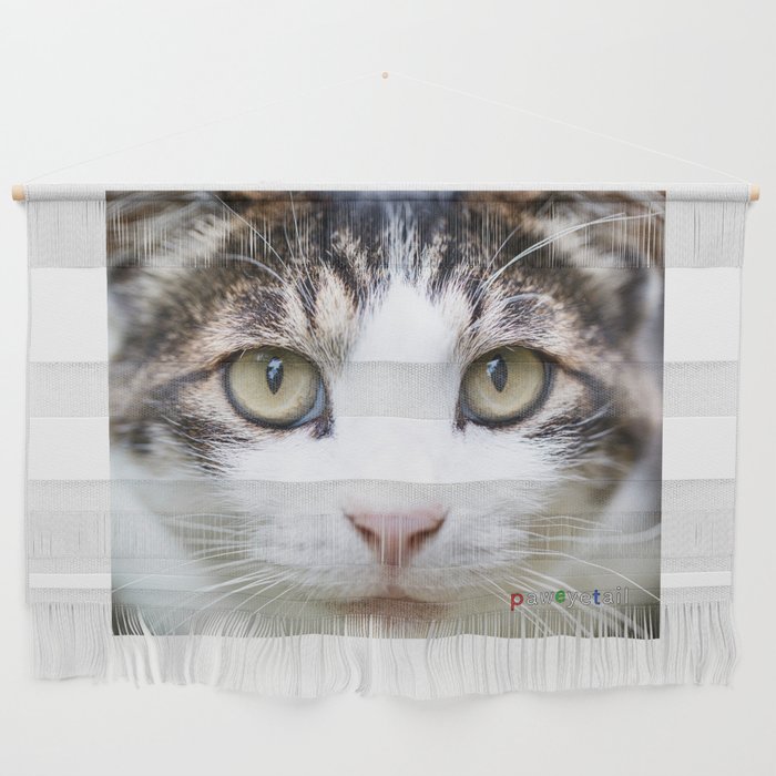 Poker-Face Cat Wall Hanging