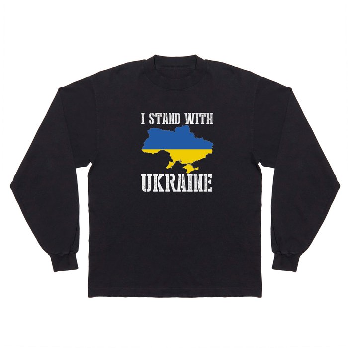 I Stand With Ukraine Long Sleeve T Shirt