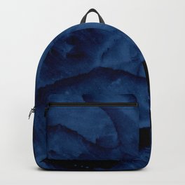 Dark blue glob pattern Backpack