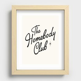 The homebody club retro Recessed Framed Print