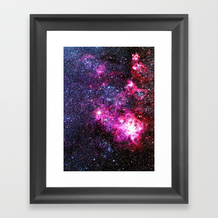 Tarantula Nebula Jewel Tones Framed Art Print