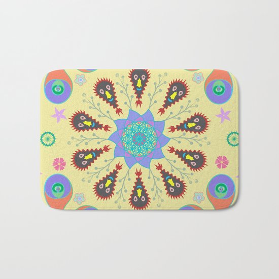 Monster Mandala Bath Mat