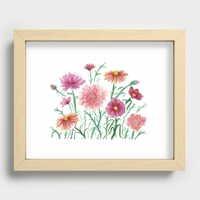 Spring Flowers Recessed Framed Print