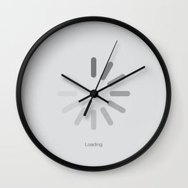 Anticipation - Grey Wall Clock