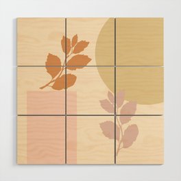 Pastel Autumn - Simple Illustration inspired by Matisse Wood Wall Art