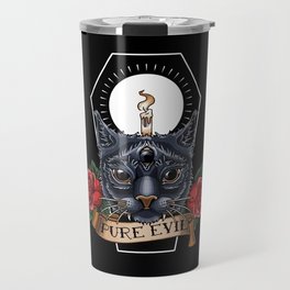 Pure Evil Cat Travel Mug