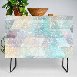 Magical Pastel Starry Constellation Sky Credenza