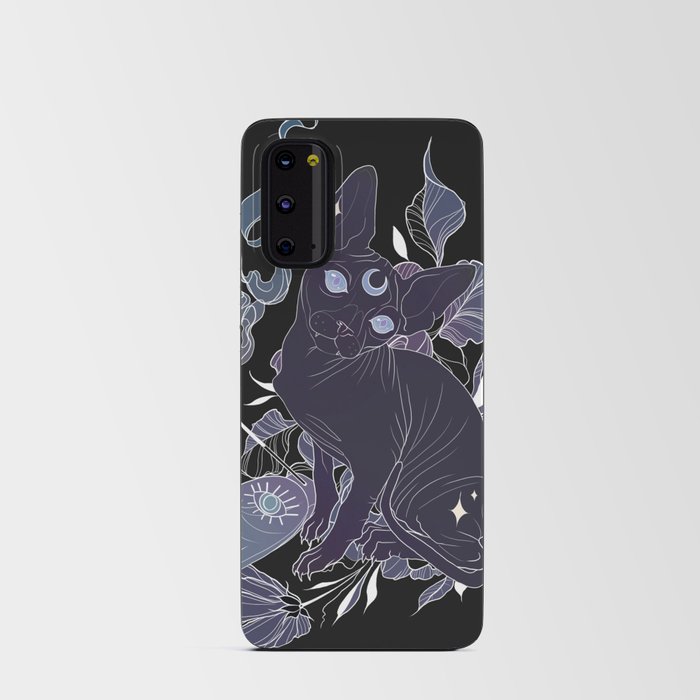 Incense Sphynx Cat │Neo Traditional│Purple Android Card Case