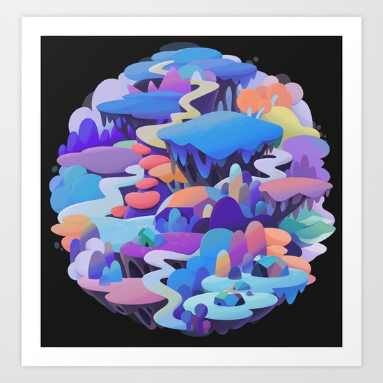 asteroid Art Print