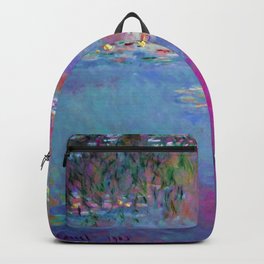 Water Lillies - Claude Monet (plastic pink) Backpack