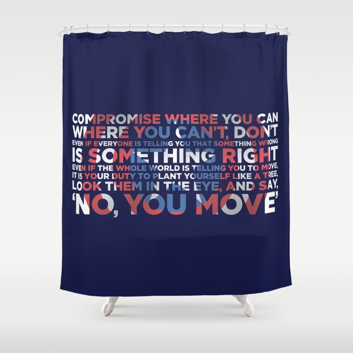 Civil War Quote Shower Curtain