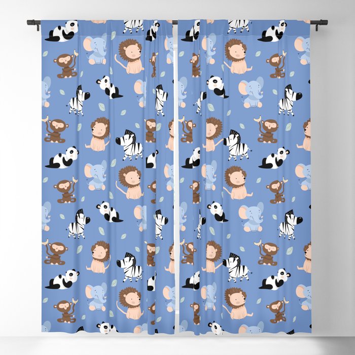 The jungle animals pattern Blackout Curtain