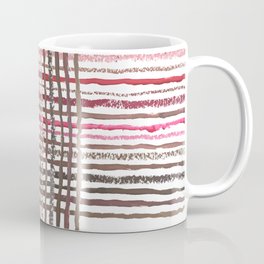 Pink textured weave Coffee Mug