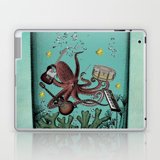 Musical Octopus Print Laptop & iPad Skin