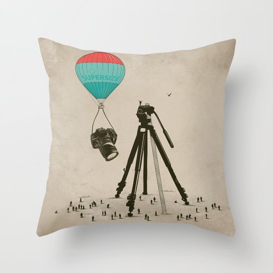 Supersize Cam Attraction Throw Pillow